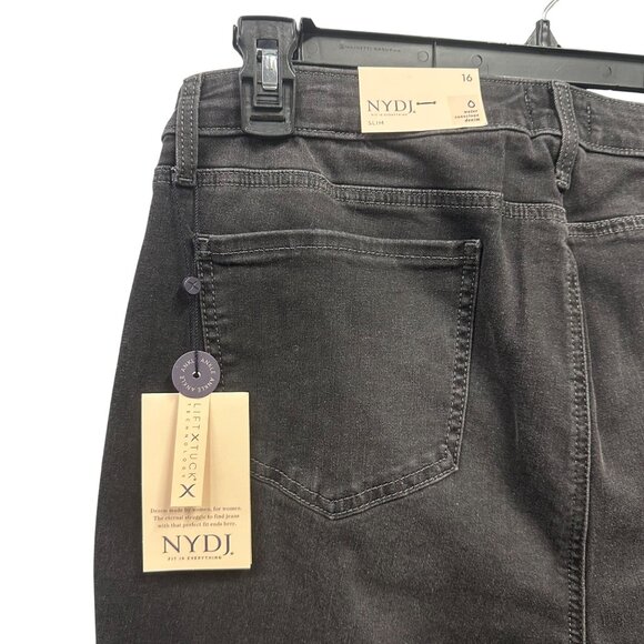 NYDJ Womens Mid Rise Sheri Slim Fit Ankle Stretch Denim Jeans Remington Size 16 - Picture 6 of 11